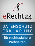 eRecht24 Datenschuzterklärung für rechtssichere Webseiten